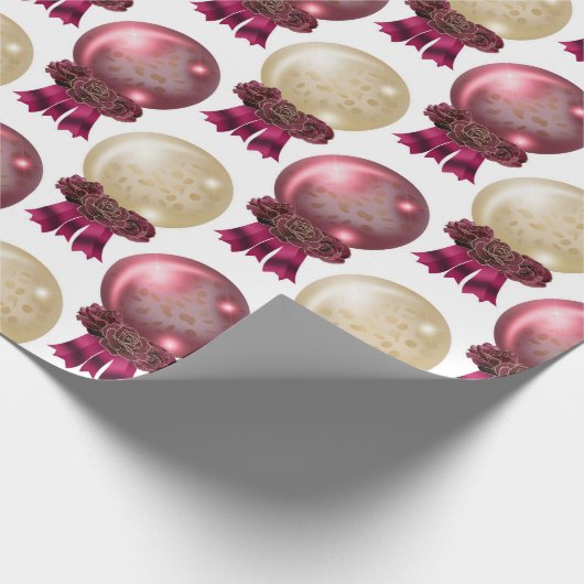 Ballons und Rose Geschenkpapier (Ecke)