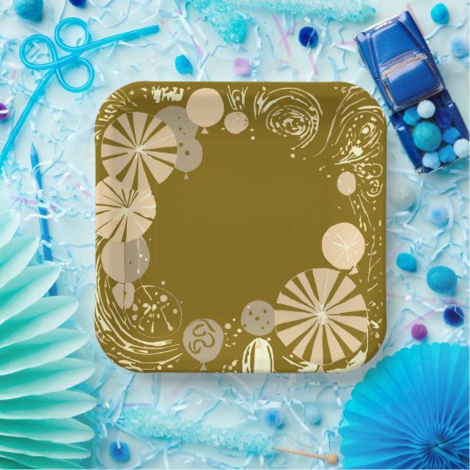 Ballons und Sterne Pappteller (Party)