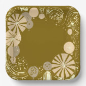 Ballons und Sterne Pappteller (Vorderseite)