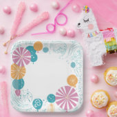 Ballons und Sterne Pappteller (Party)