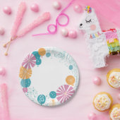 Ballons und Sterne Pappteller (Party)