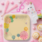 Ballons und Sterne Pappteller (Party)