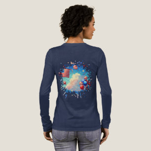 Ballons und Sterne Tri-Blend Shirt