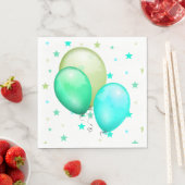 Ballons und Sternenpapier Napkins Serviette (Beispiel)