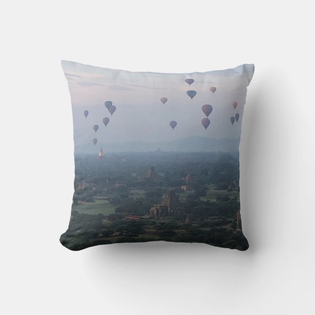 Ballonsonnenaufgang Kissen (Vorderseite)