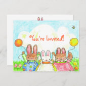 Ballonsonnengebläse - Einladung (Vorne/Hinten)