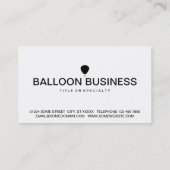 Ballonsymbol Visitenkarte (Rückseite)