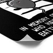 Ballontag Überdosierung Bewusstsein für Überdosier Poster (Ecke)