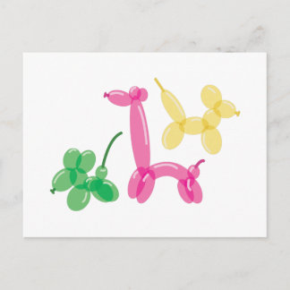 Ballontiere Postkarte