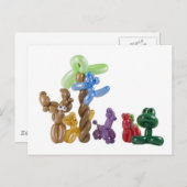 Ballontiergruppe Postkarte (Vorne/Hinten)