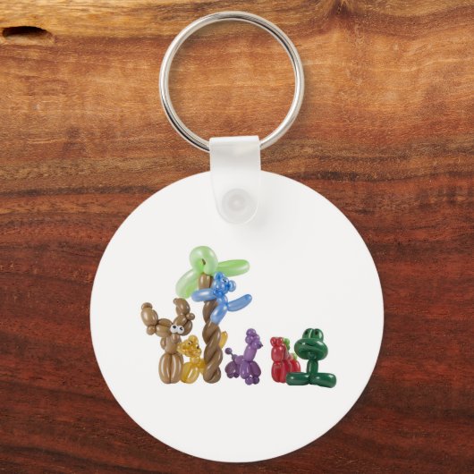 Ballontiergruppe Schlüsselanhänger (Vorderseite)