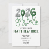 Balloon 2025 Grad Invitation Einladung (Vorderseite)