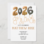 Balloon 2026 Grad Invitation Einladung (Vorderseite)