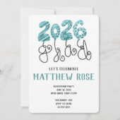 Balloon 2026 Grad Invitation Einladung (Vorderseite)