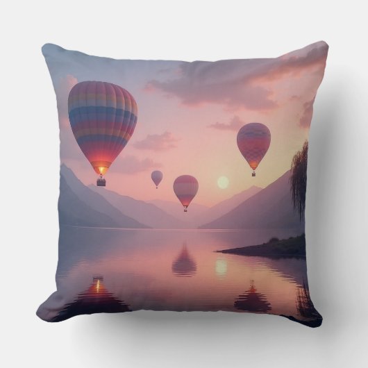 Balloon Adventure Dreams Kissen (Vorderseite)