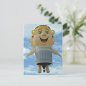 Balloon Angel Postkarte (Stehend Vorderseite)