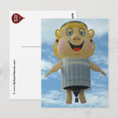 Balloon Angel Postkarte (Vorne/Hinten)