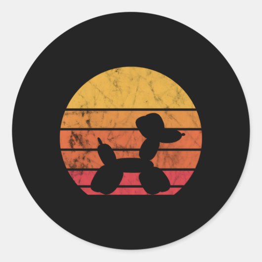 Balloon Animal Balloon Balloon Twister Runder Aufkleber (Vorderseite)