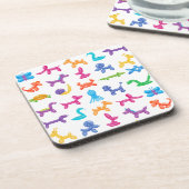 Balloon Animal Color Pattern - Kids & Clown Party Getränkeuntersetzer (Linke Seite)