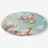 Balloon Animal Parade – Fun and Luxurious Party Ar Pappteller (Schrägansicht)