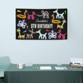 Balloon Animals Kids Birthday Party Theme Banner (Messeveranstaltung)