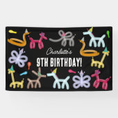 Balloon Animals Kids Birthday Party Theme Banner (Horizontal)