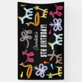 Balloon Animals Kids Birthday Party Theme Banner (Vertikal)