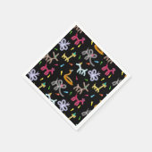 Balloon Animals Kids Birthday Party Theme Serviette (Ecke)