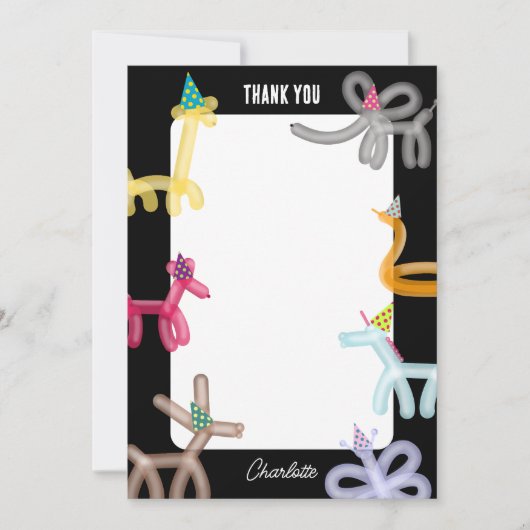 Balloon Animals Kids Party Theme (Vorderseite)