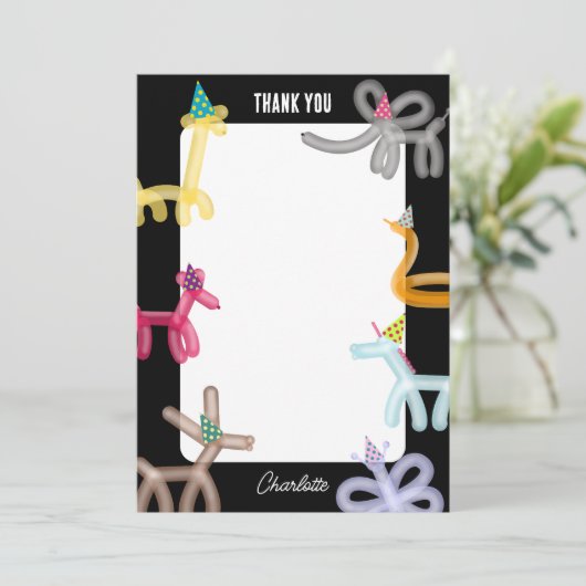 Balloon Animals Kids Party Theme (Stehend Vorderseite)