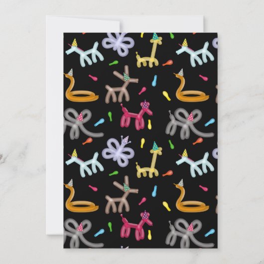 Balloon Animals Kids Party Theme (Rückseite)