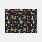 Balloon Animals Kids Party Theme Fleecedecke (Vorderseite (Horizontal))