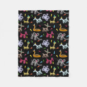 Balloon Animals Kids Party Theme Fleecedecke (Vorderseite)