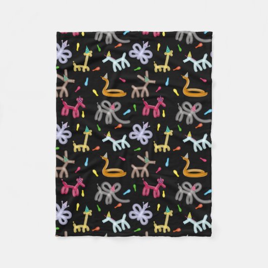 Balloon Animals Kids Party Theme Fleecedecke (Vorderseite)