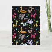Balloon Animals Kids Party Theme Karte (Vorderseite)