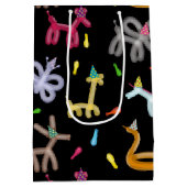 Balloon Animals Kids Party Theme Mittlere Geschenktüte (Rückseite)