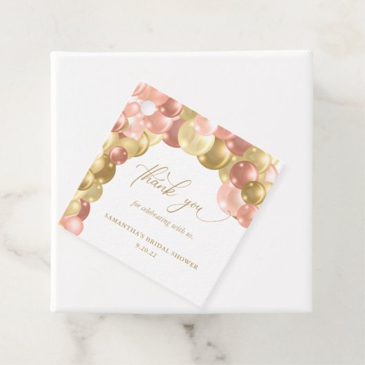 Balloon Arch Brautparty Vielen Dank Geschenkanhänger (Beispiel)