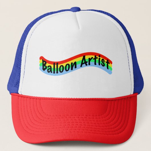 Balloon Artist Colorful Trucker Hat Truckerkappe (Vorderseite)