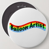 Balloon Artist: Wavy Design Button (Vorne & Hinten)