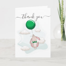 Balloon Baby Dusche Danke Karte