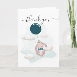 Balloon Baby Dusche Danke Karte