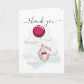 Balloon Baby Dusche Vielen Dank Karte (Vorderseite)