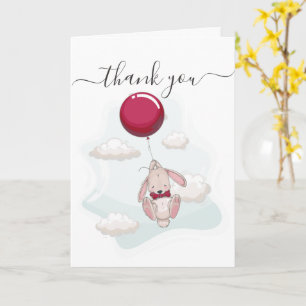 Balloon Baby Dusche Vielen Dank Karte