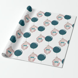 Balloon Baby Showpapier Geschenkpapier