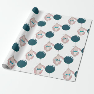 Balloon Baby Showpapier Geschenkpapier