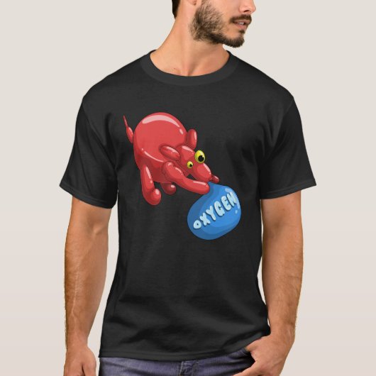 Balloon Balloon Animal Dog Inhaling Oxygen T-Shirt (Vorderseite)