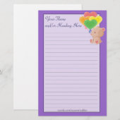 Balloon Bar Stationery Briefpapier (Vorne/Hinten)