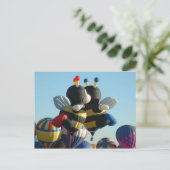 Balloon Bee Postkarte (Stehend Vorderseite)