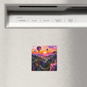 Balloon bei Sonnenaufgang 2 Magnet (In Situ (Geschirrspüler))