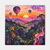 Balloon bei Sonnenaufgang 2 Magnet (Vorne)